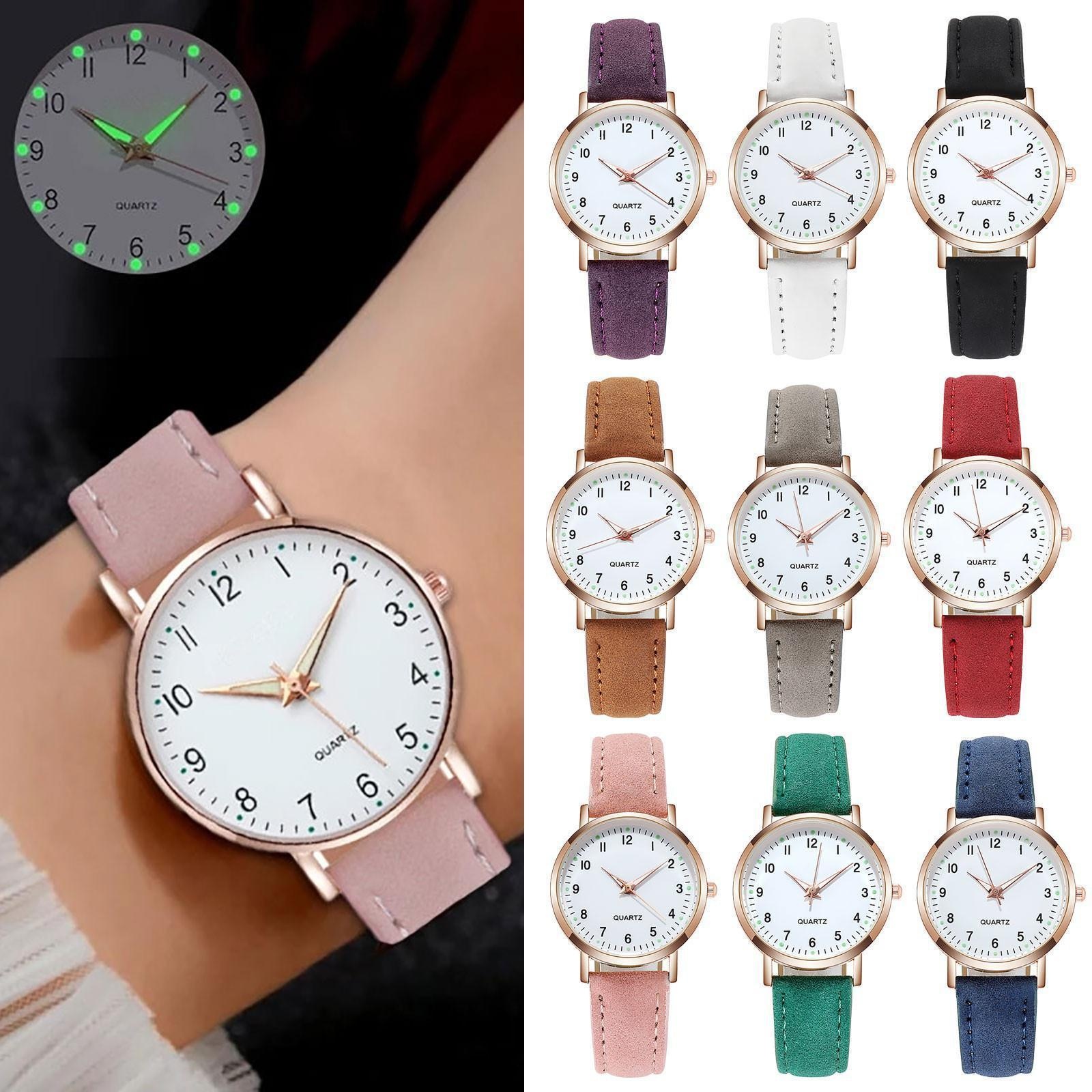 Minimalist Thin Watch - Женские светящиеся ретро женские часы с