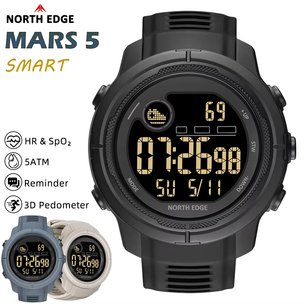 Smartwatch Sports Watches For Women - NORTH EDGE NEW MARS 5, мужские