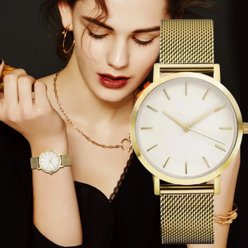 Minimalist Thin Watch - Лучший бренд, женские часы, роскошные металлические
