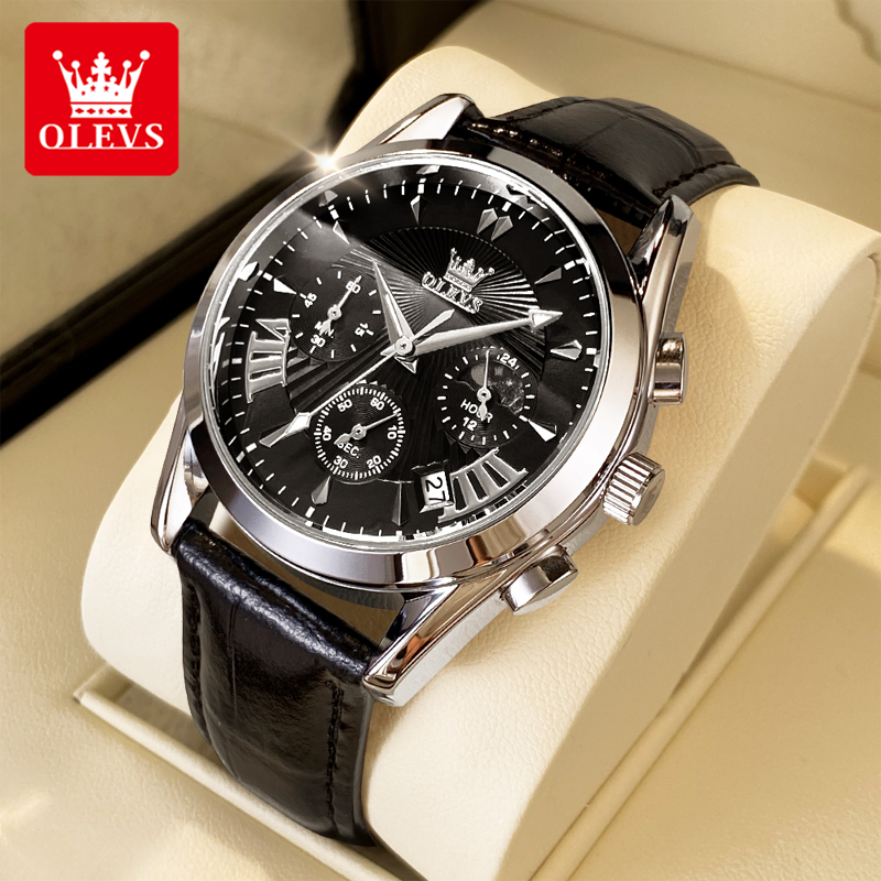 Analog Quartz Watch - OLEVS повседневные модные мужские часы Moon
