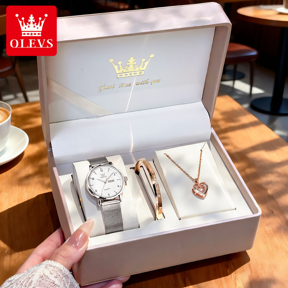 Analog Quartz Watch - Женские часы OLEVS 2996, оригинальные, элегантные,