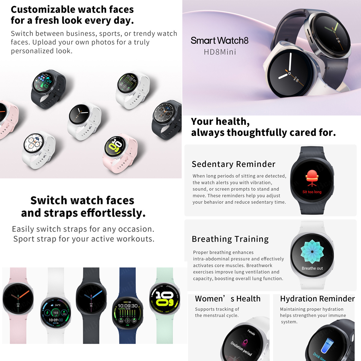 Новые смарт-часы 2026 года: 8  – обзор и цена Smartwatch Sports Watches For Women