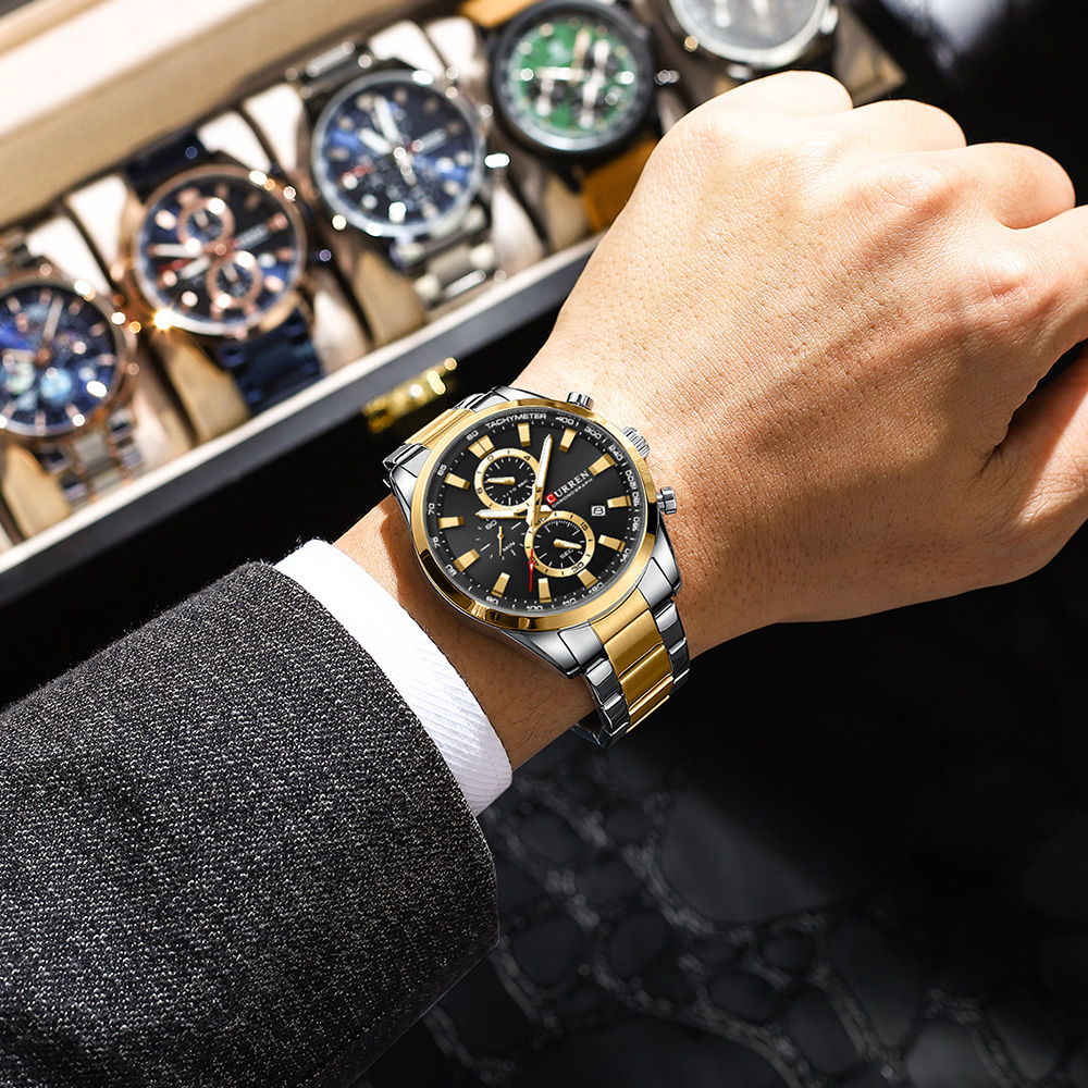 CURREN повседневные кварцевые  – обзор и цена Analog Quartz Watch