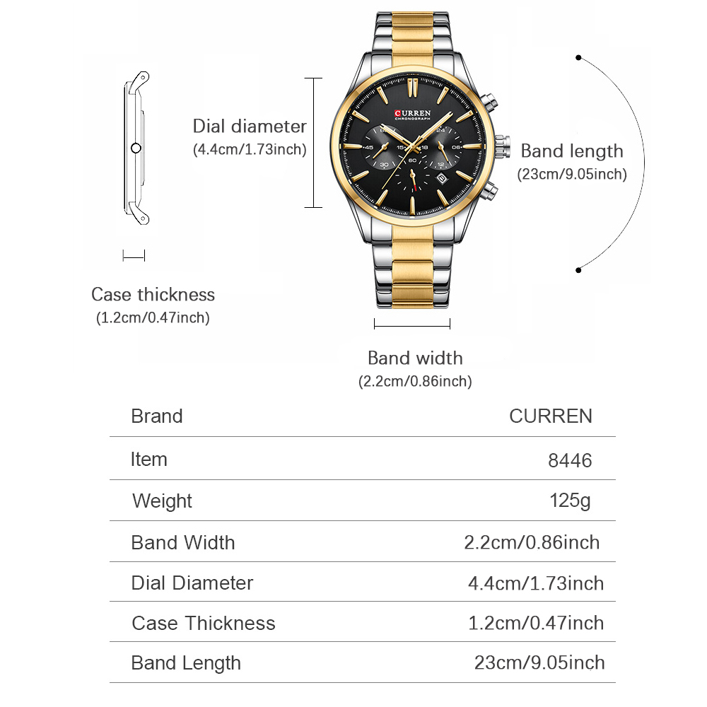 CURREN повседневные кварцевые  – обзор и цена Analog Quartz Watch