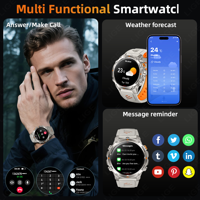 Мужские часы LIGE: модные, пов – обзор и цена Analog Quartz Watch