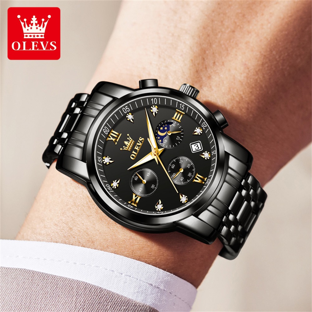 OLEVS Популярные мужские часы  – обзор и цена Analog Quartz Watch