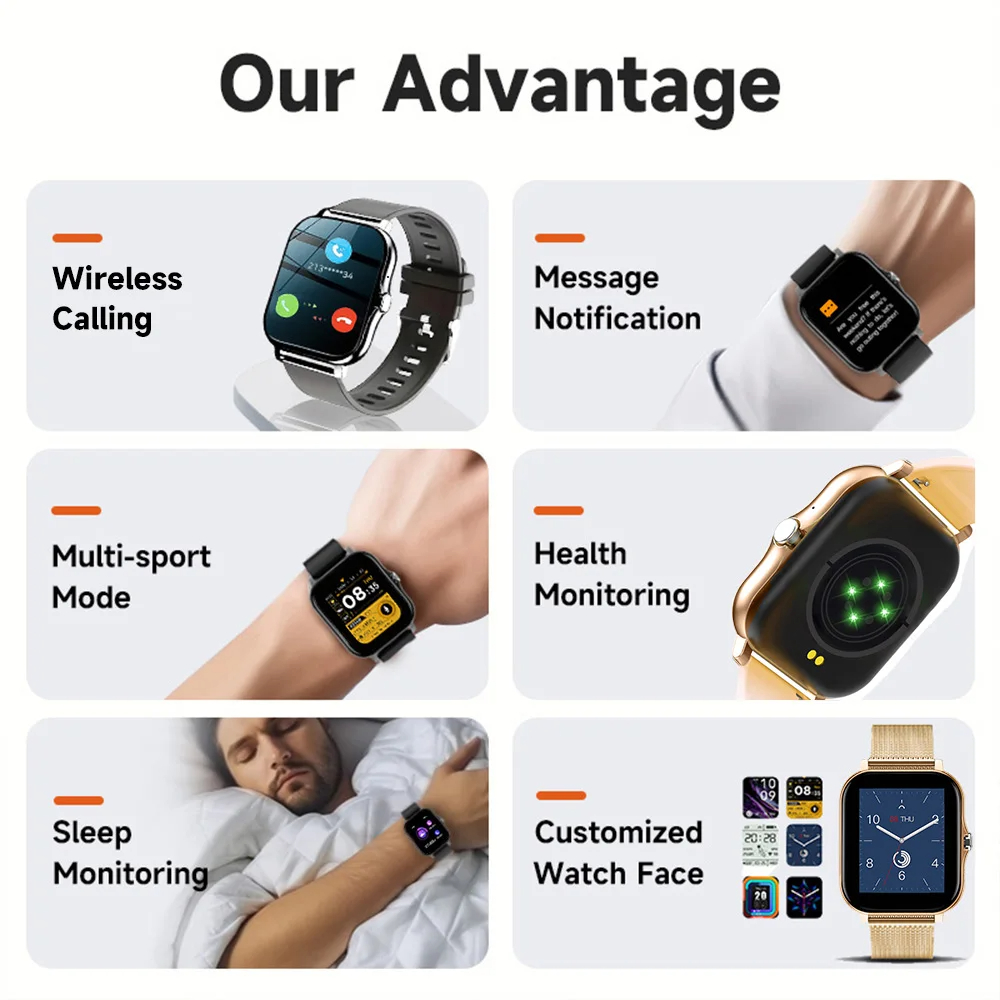 Смарт-часы для Android IOS, ча – обзор и цена Smartwatch Sports Watches For Women